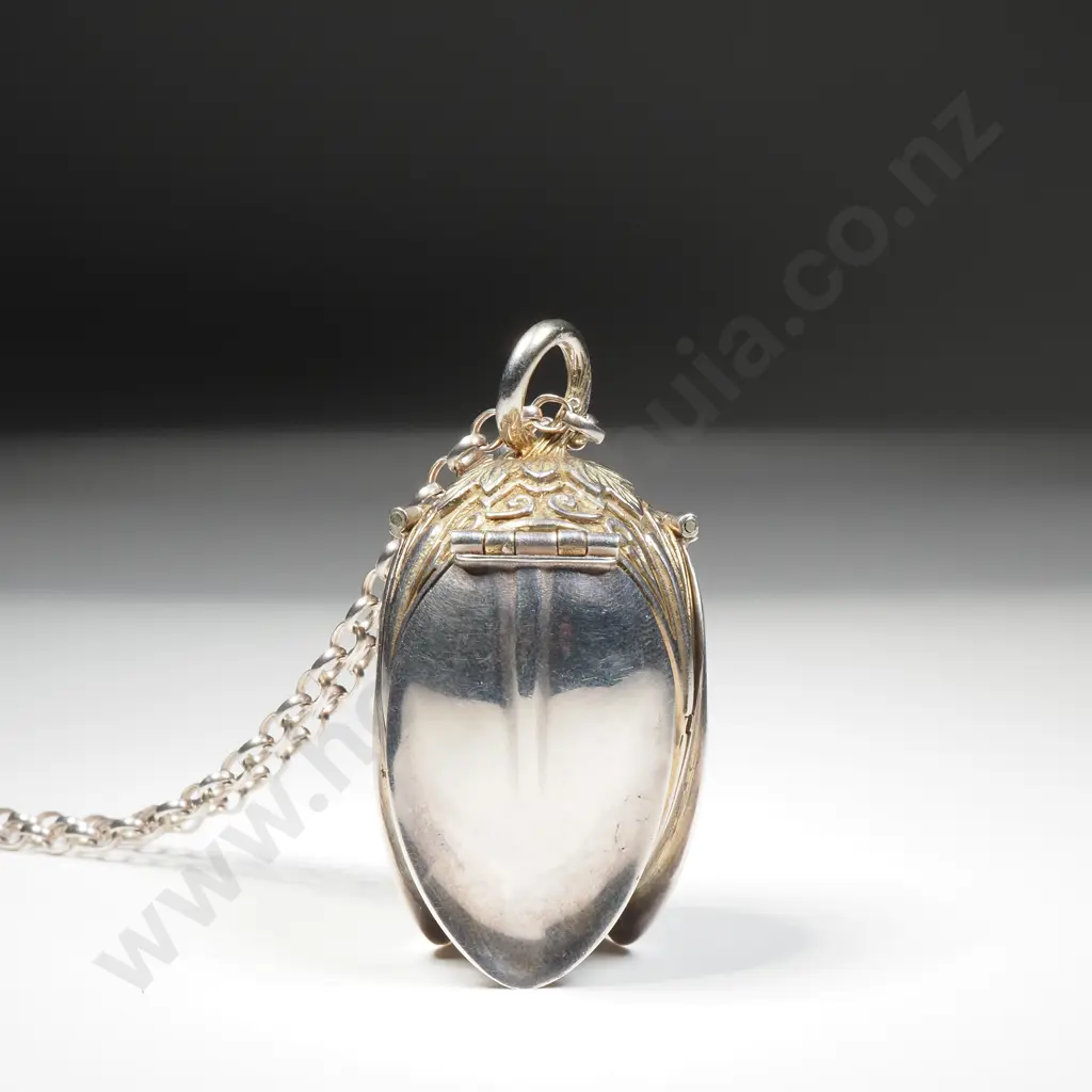 Interesting Sterling Silver Pendant Watch w English Hallmarks w Valuation for $2,000.00 Image 1++