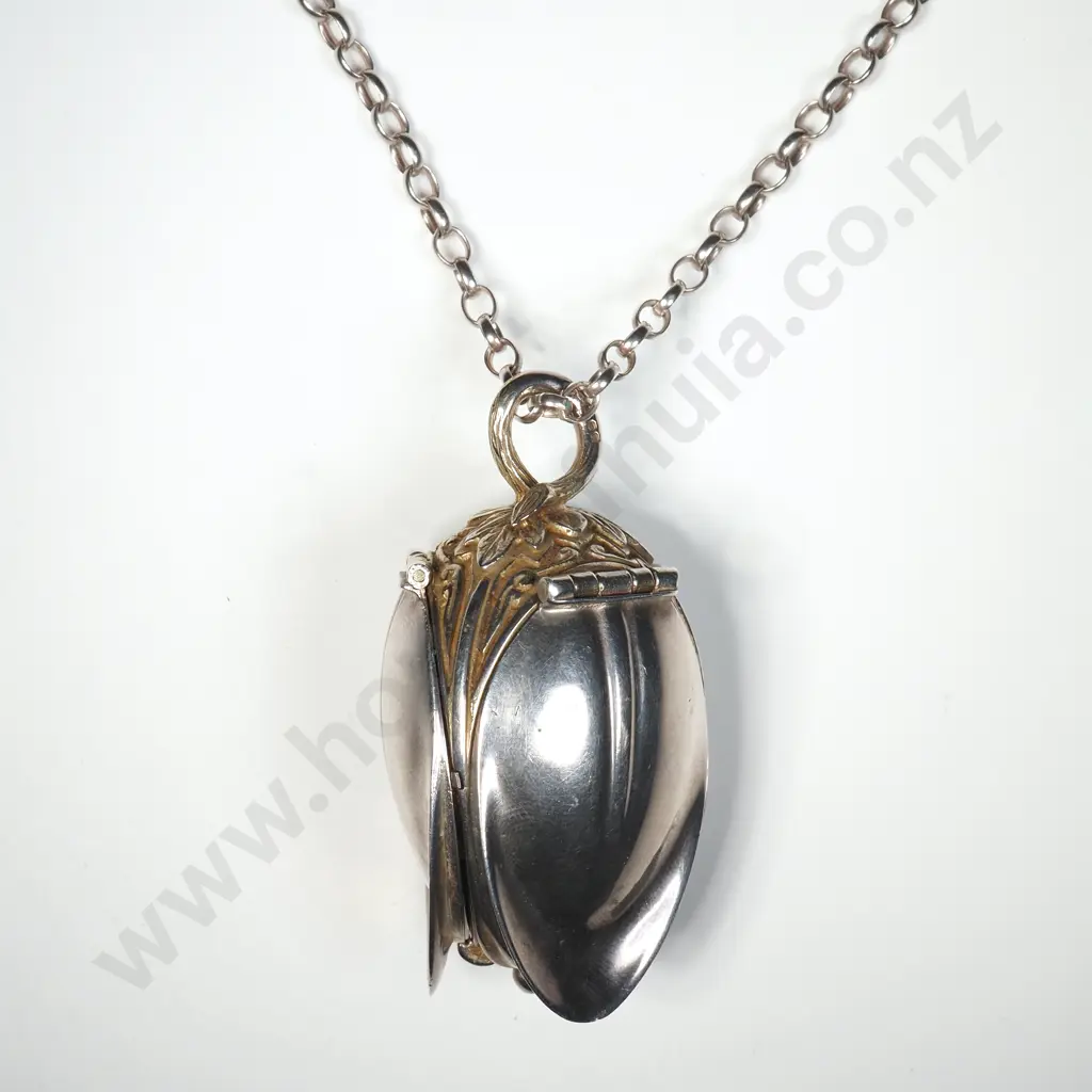 Interesting Sterling Silver Pendant Watch w English Hallmarks w Valuation for $2,000.00 Image 1++