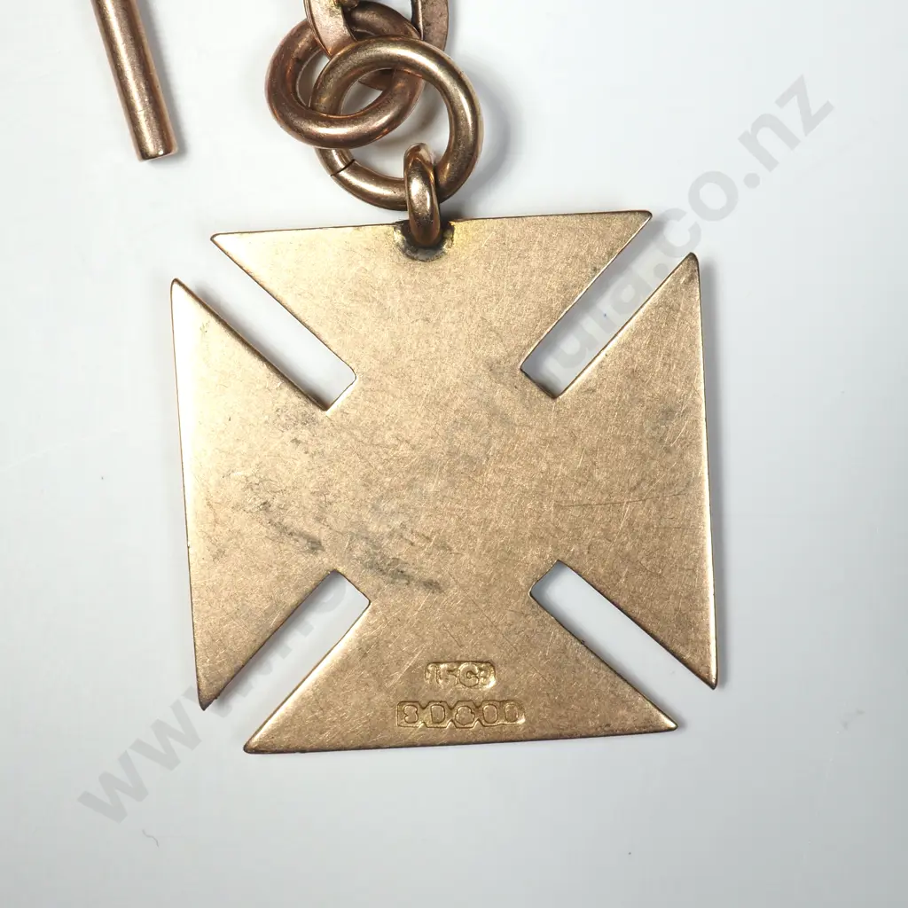 Impressive Fancy ink T Bar Necklace & Fob Medal Image 1++