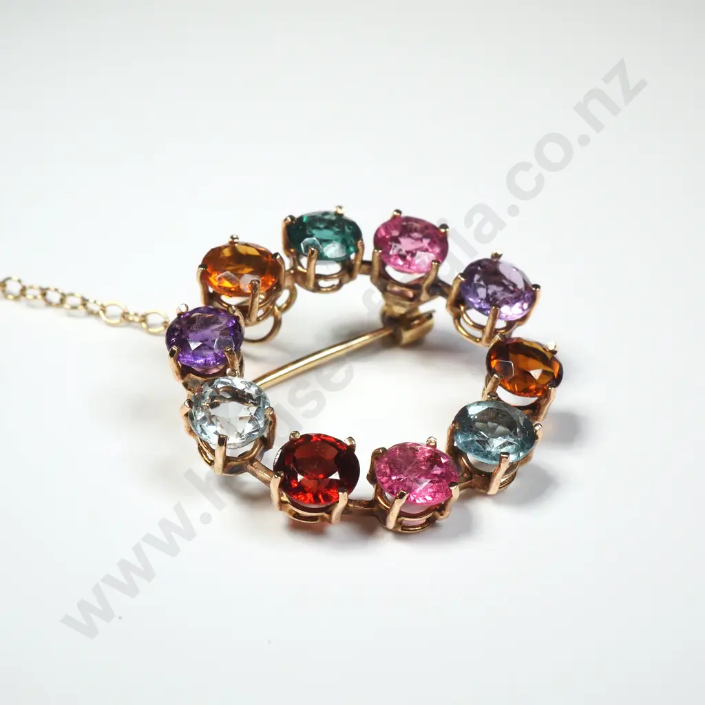9ct Brooch w Valuation Image 1++