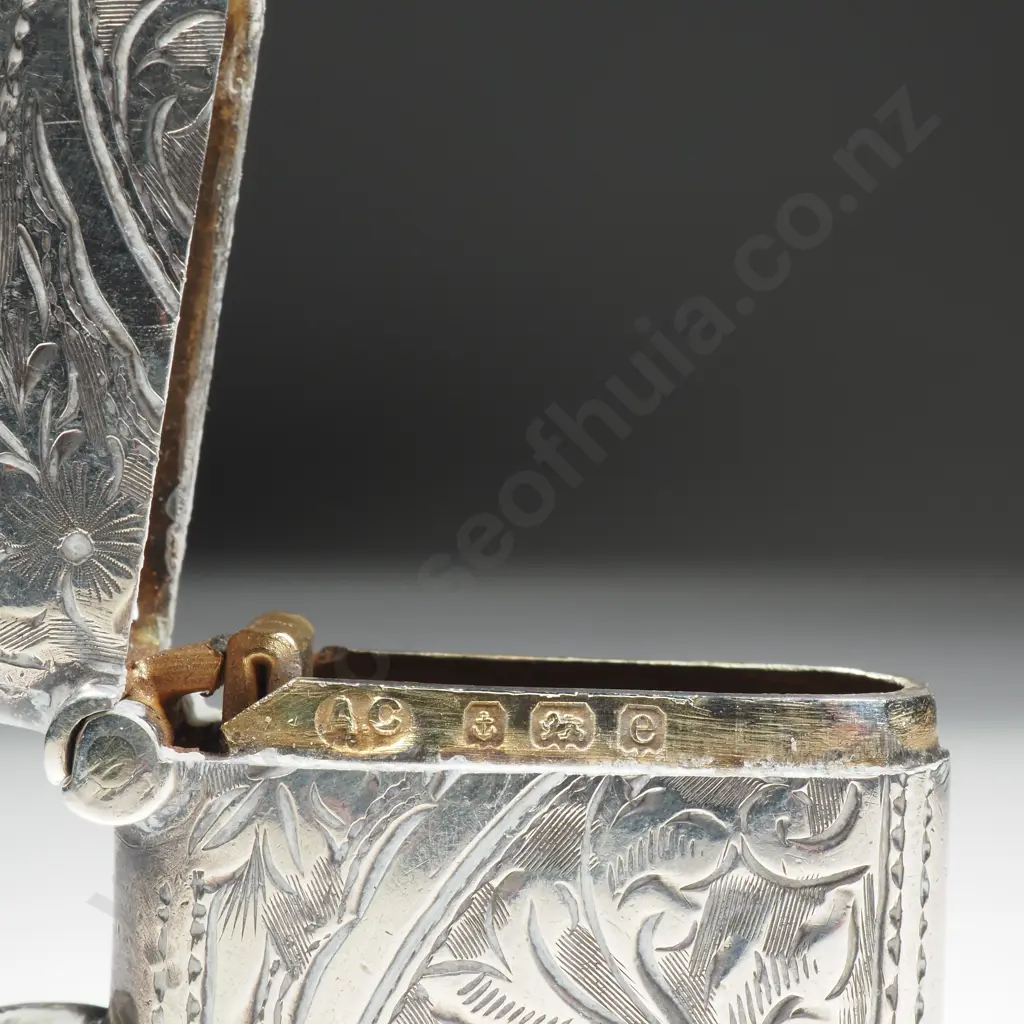 Decorative Antique Sterling Silver Vesta Image 1++