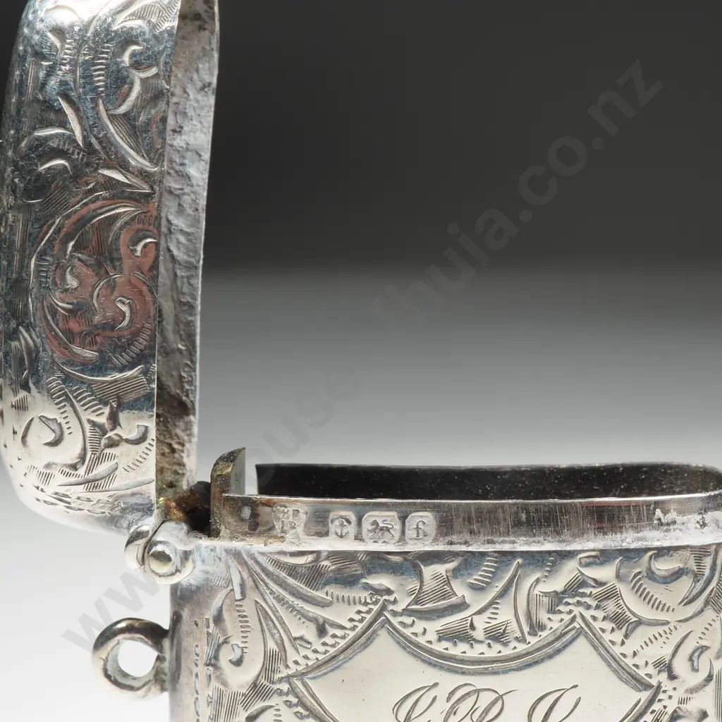 Antique Sterling Silver Vesta Image 1++