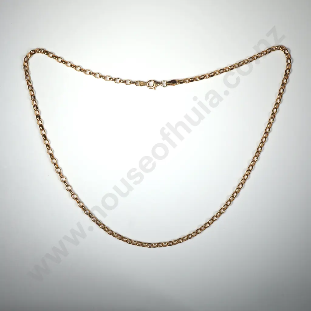 9ct Gold Belcher Necklace Image 1++