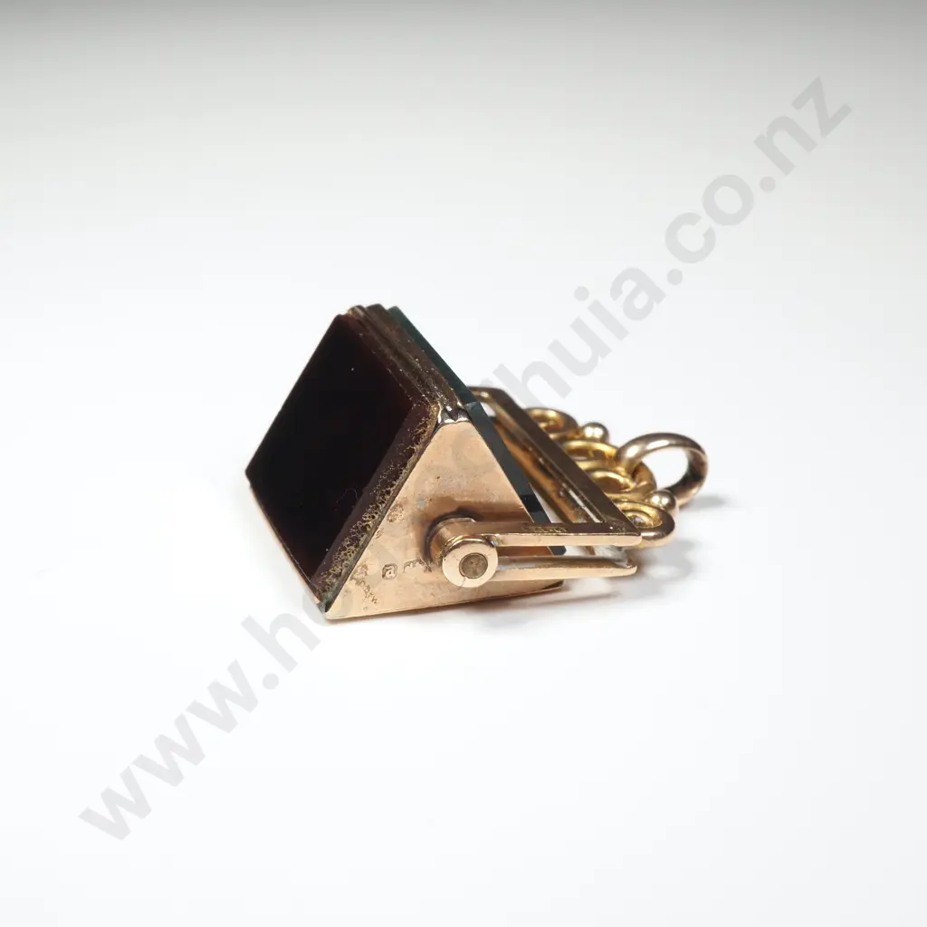 Unusual 9ct Rose Gold Triangular Spinner Image 1++