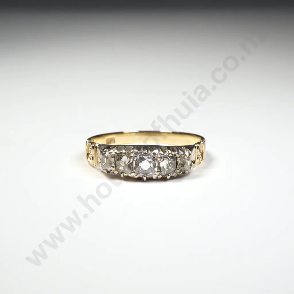18ct Gold Diamond Bridge Ring w Valuation for $4,100.00 Image 1++