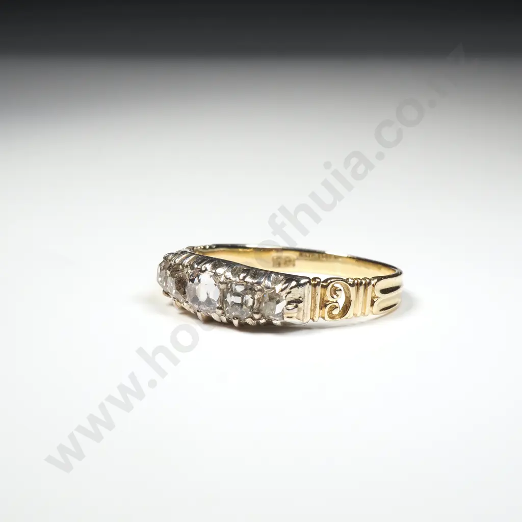 18ct Gold Diamond Bridge Ring w Valuation for $4,100.00 Image 1++
