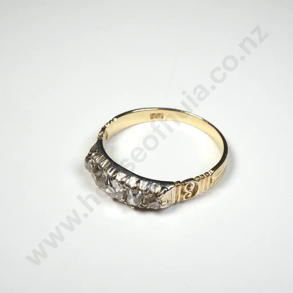 18ct Gold Diamond Bridge Ring w Valuation for $4,100.00 Image 1++