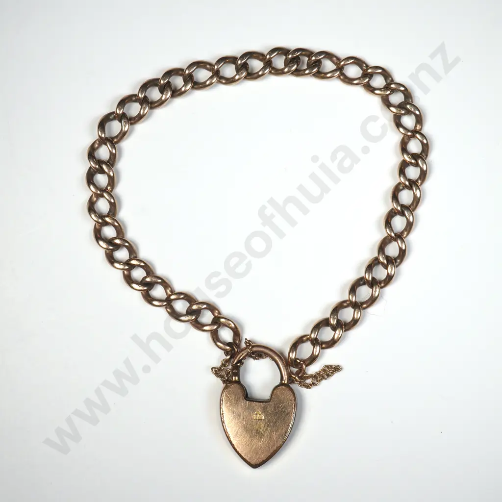 Vintage 9ct Gold Bracelet on Rolled Gold Clasp Image 1++