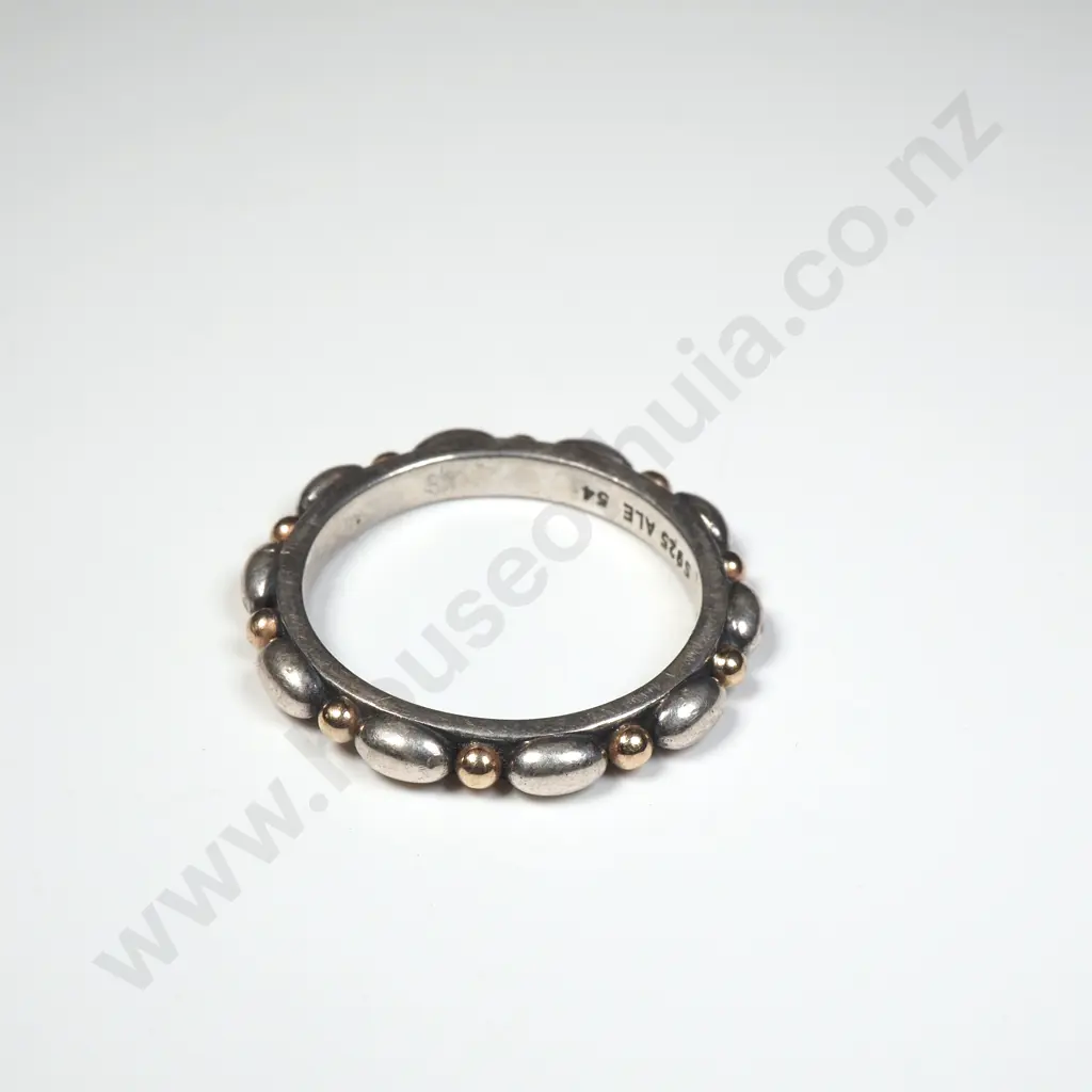 Sterling Silver w Gold Accents Pandora Ring Image 1++