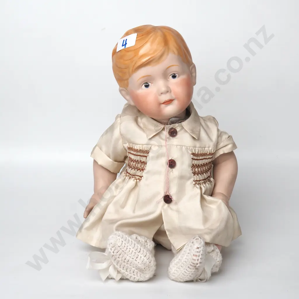 Vintage Porcelain Strawberry-Blonde Baby Boy Image 1++