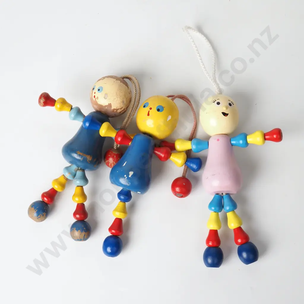 Vintage Three Mary-Lou Dolls, Made in New Zealand Image 1++