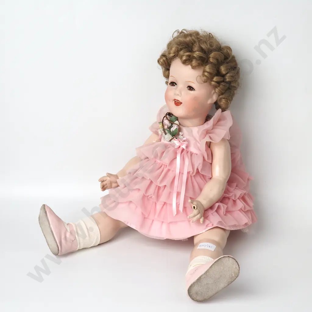 Shirley Temple Bisque Head & Composite Body w Glass Eyes Image 1++