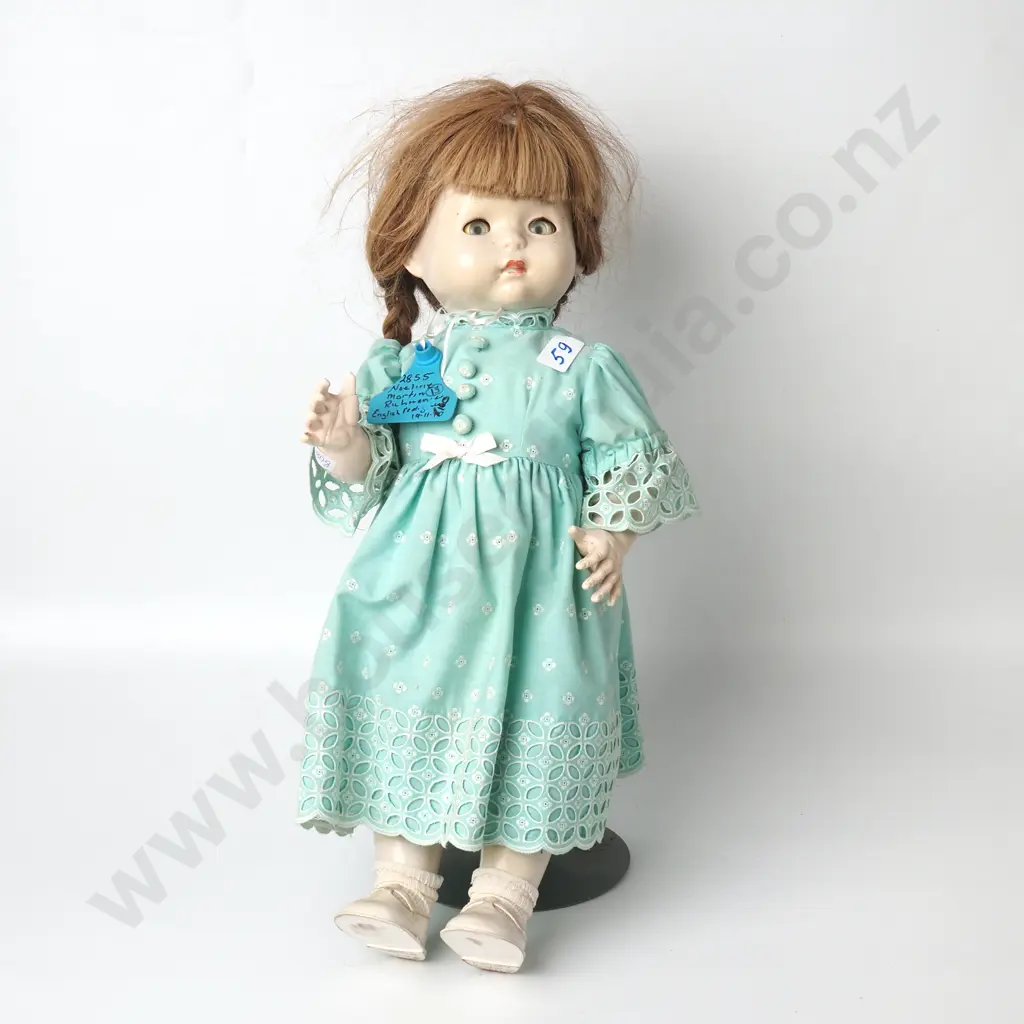 Vintage Pedigree Walkie/Talkie Doll w Stand - made in England Image 1++
