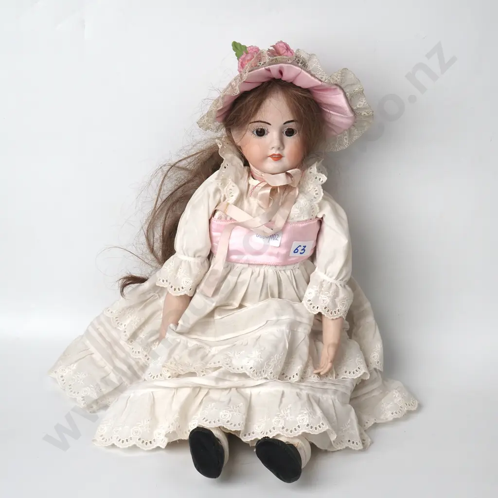Vintage Bisque Girl Doll - Kley & Hahn Made in Germany #250 Image 1++
