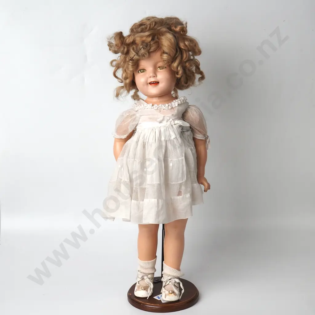 Vintage Shirley Temple Doll on Stand by Ideal Image 1++