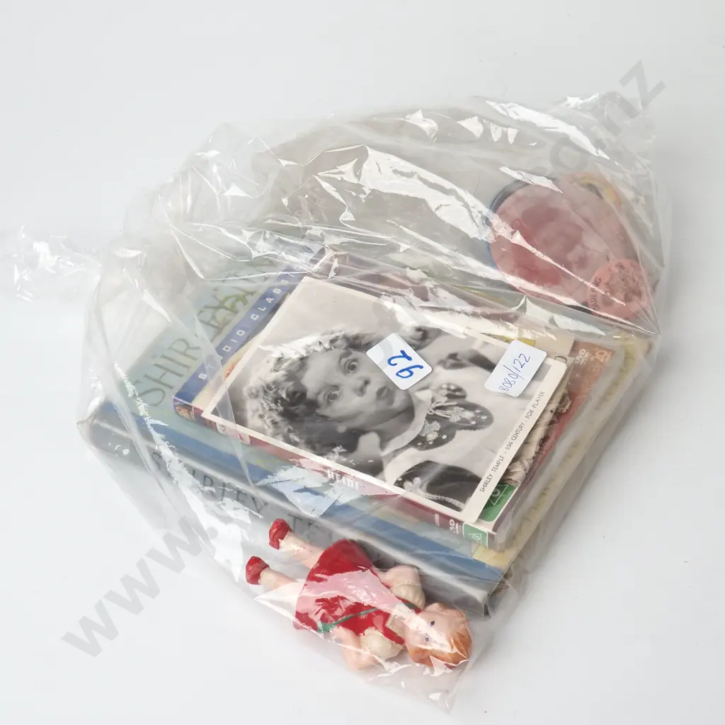 Shirley Temple Ephemera Book, DVD & Newspaper Clippings Image 1++