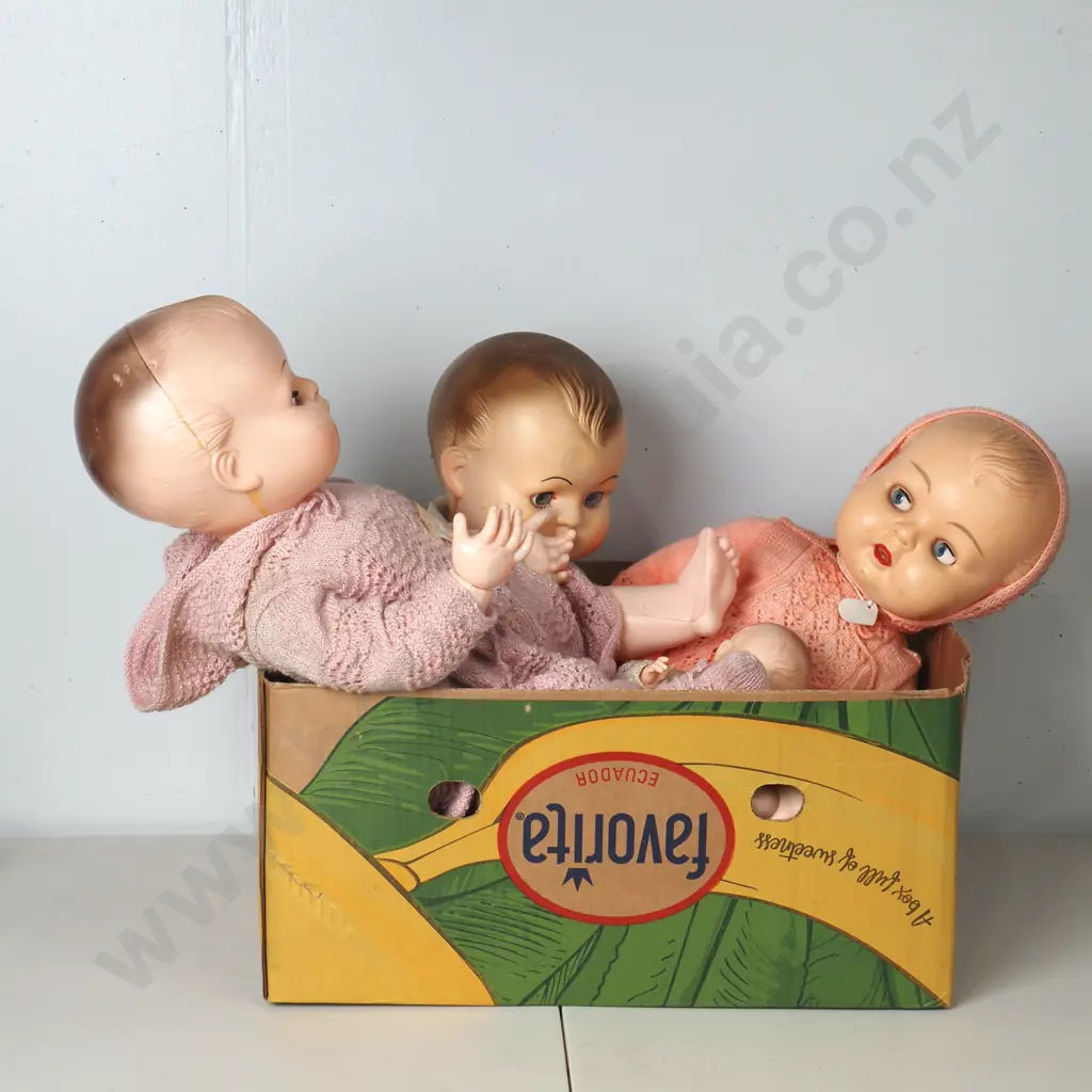 Large Box of Assorted Dolls Image 1++