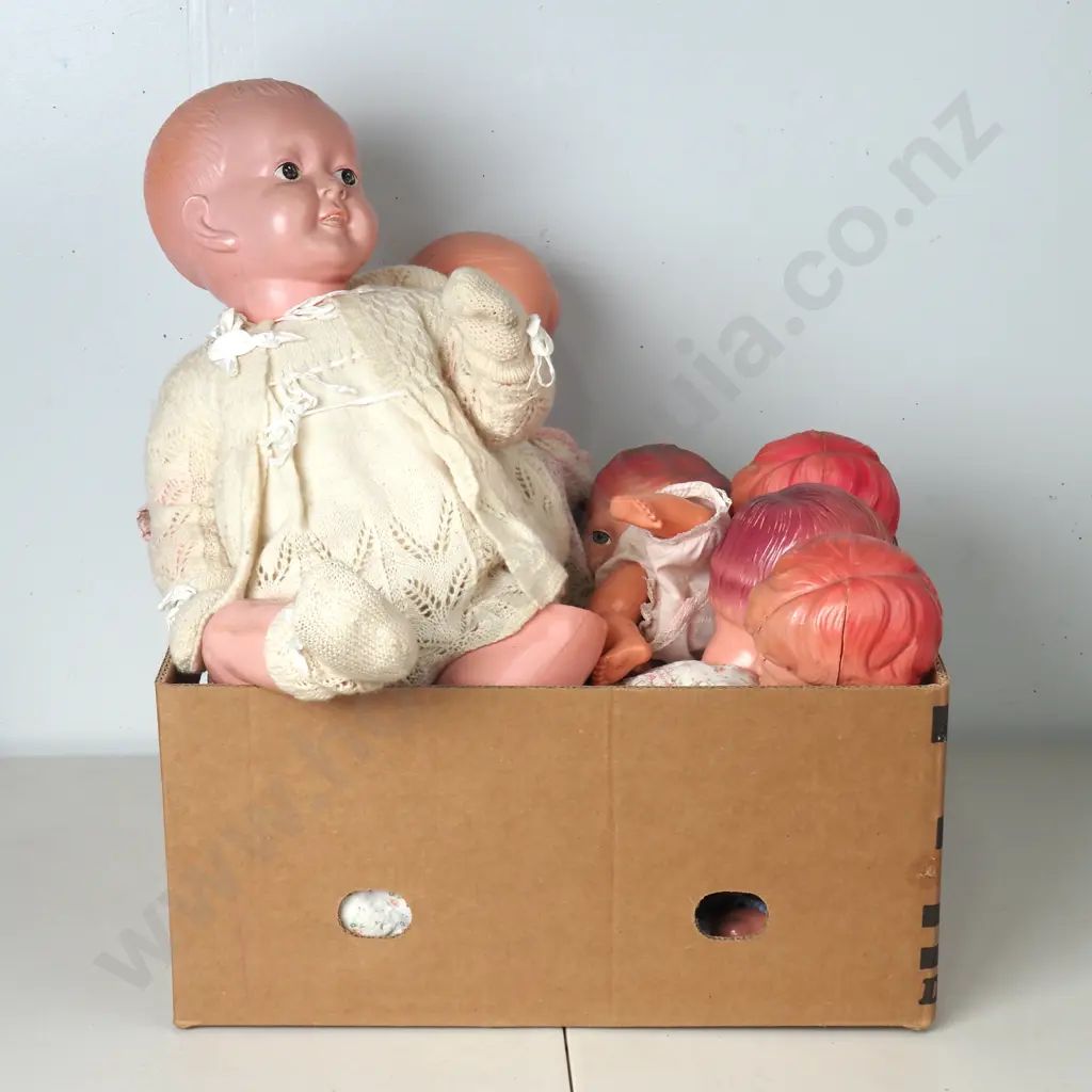 Large Box of Assorted Dolls Image 1++