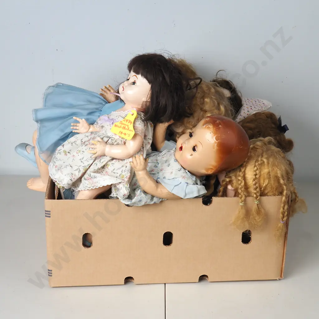 Large Box of Assorted Dolls Image 1++