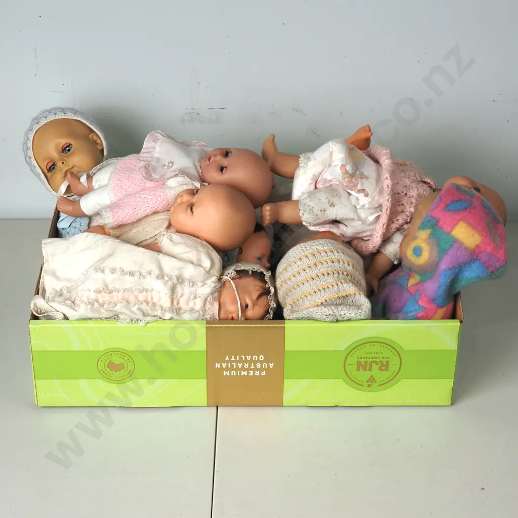 Large Box of Assorted Dolls Image 1++