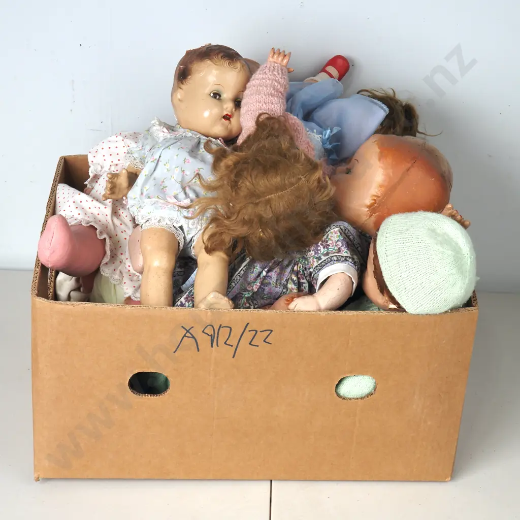 Large Box of Assorted Dolls Image 1++