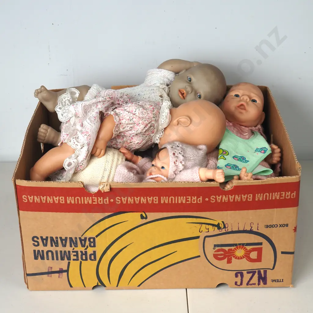 Large Box of Assorted Dolls Image 1++