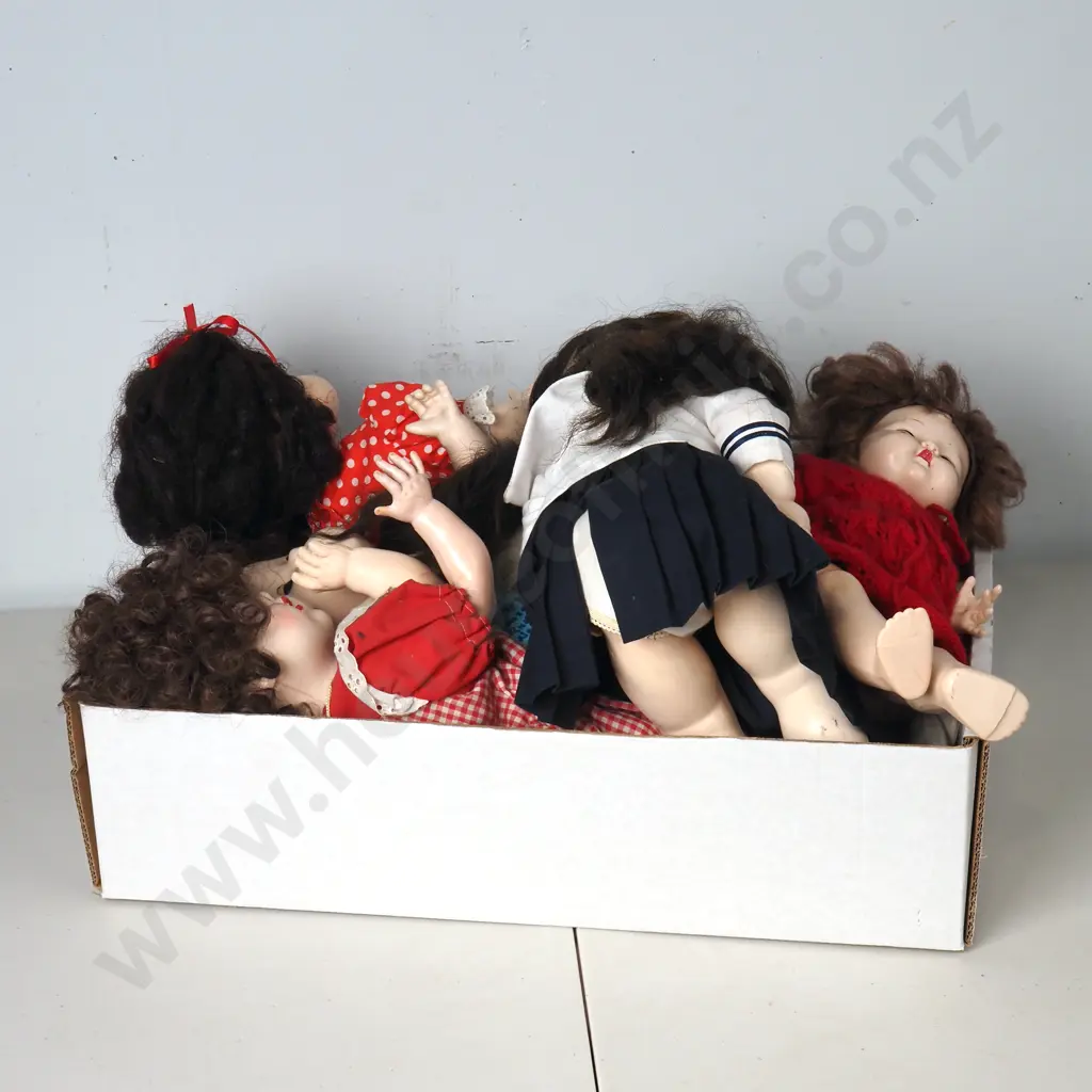 Large Box of Assorted Dolls Image 1++