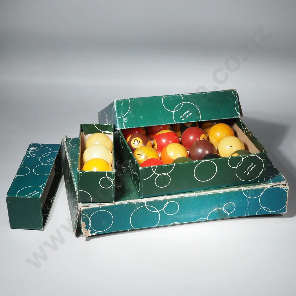 Three Boxed Billiards & Pool Balls Image 1++
