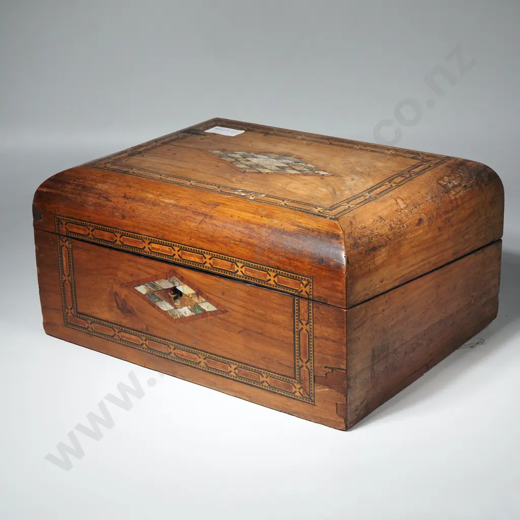 Victorian Walnut Writing Box Image 1++