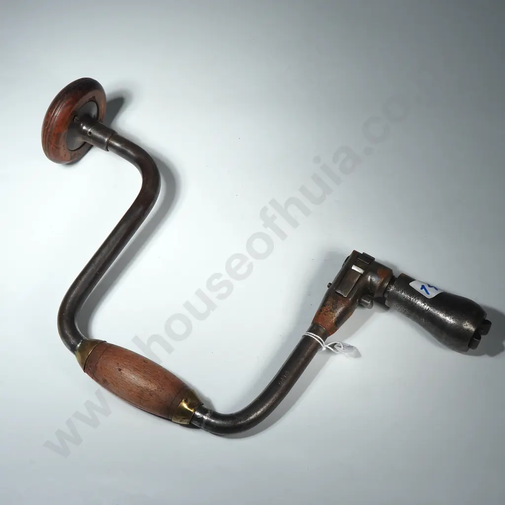 Vintage Ratcheting Brace w Crank Handle Image 1++