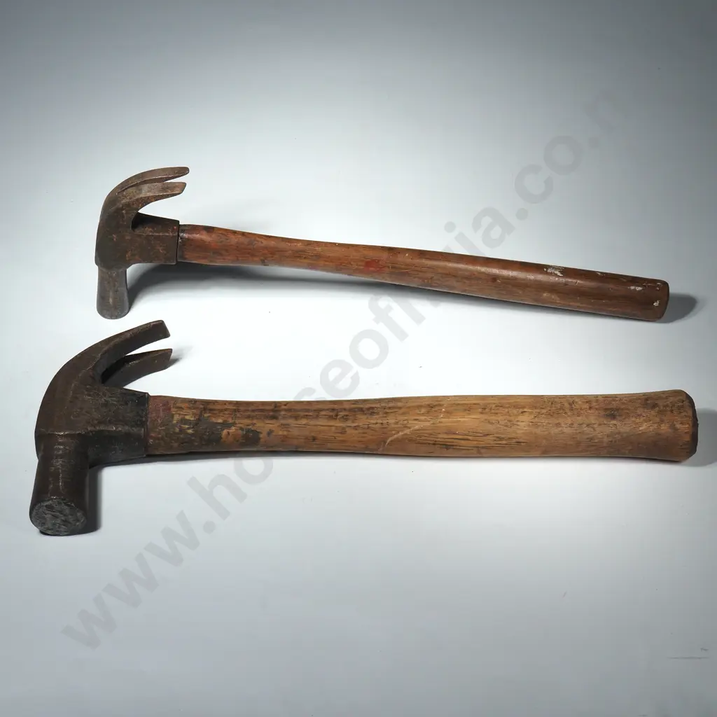 Two Vintage Claw Hammers Image 1++