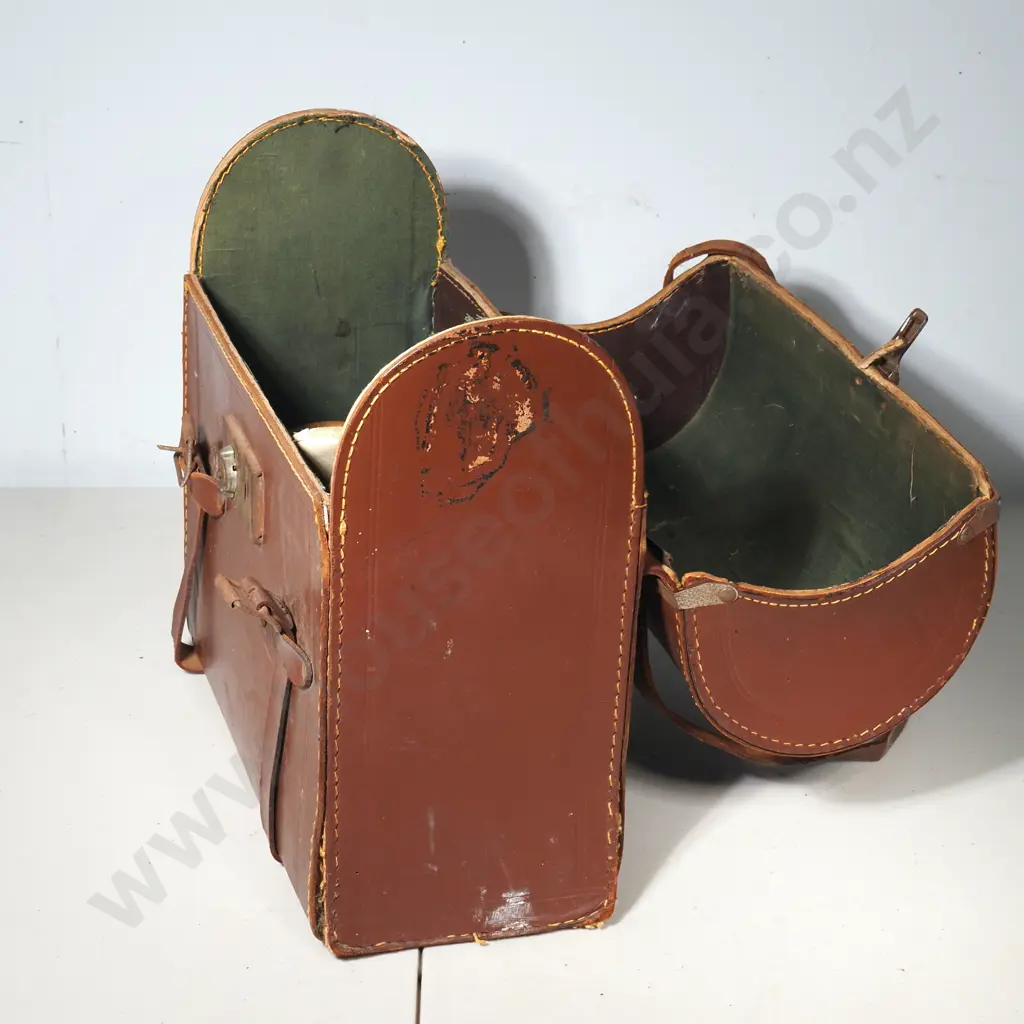 Vintage Leather Bowls Bag & Contents Image 1++