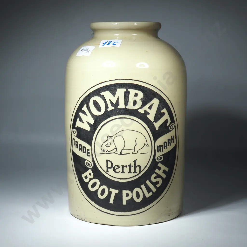 Australian Advertising Stoneware Jar Image 1++