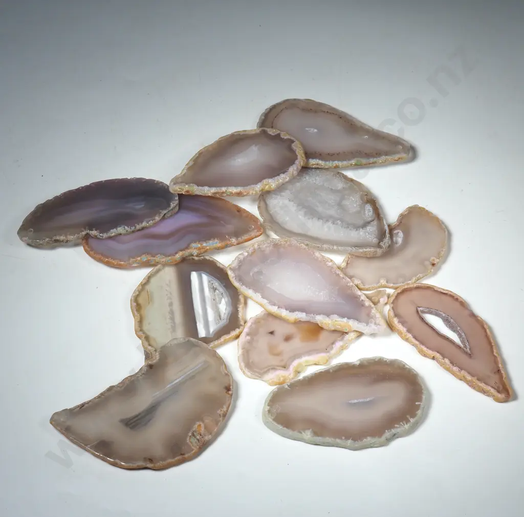 Quantity of Polished Agate Slices Image 1++