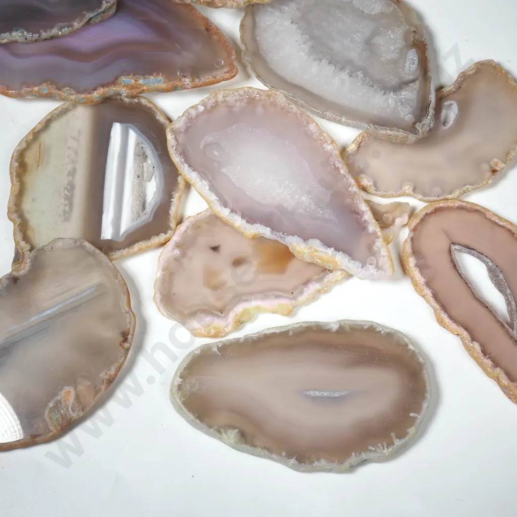 Quantity of Polished Agate Slices Image 1++