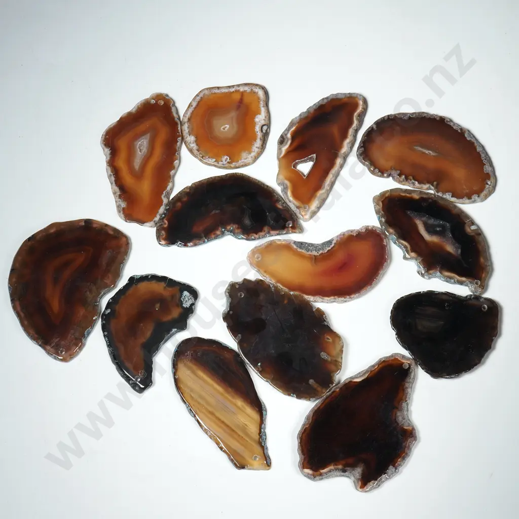 Quantity of Polished Agate Slices Image 1++