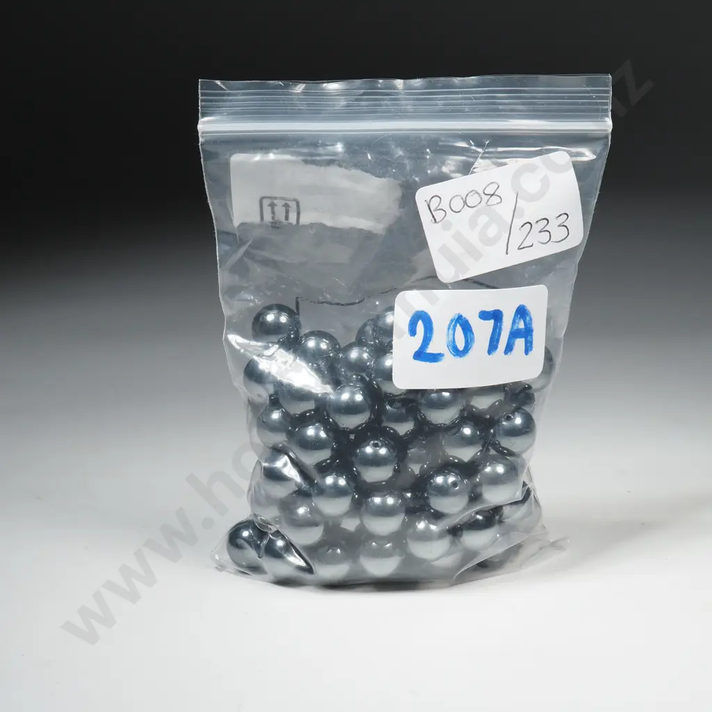 Quantity of Hematite Half Drilled Beads 10mm Image 1++