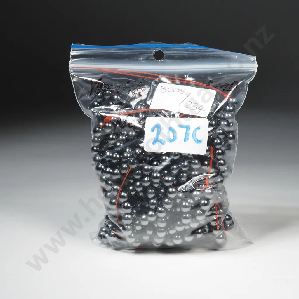 Ten Hematite 6mm Bead Necklaces Image 1++