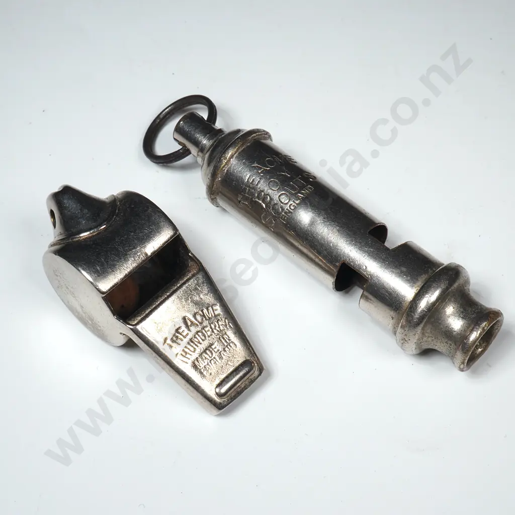 Two Antique ACME Whistles  Image 1++