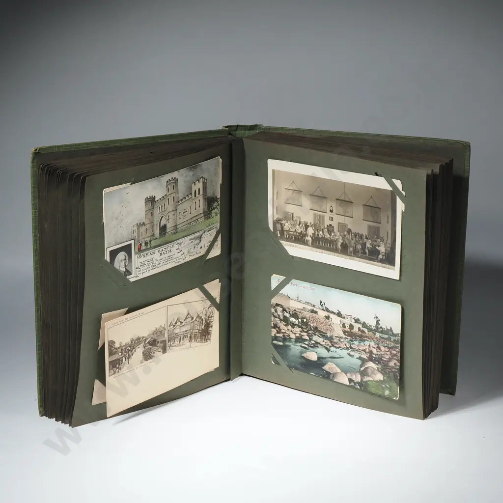 Vintage Album Containing Many Postcards Of Dogs, Cats, Horses, Image 1++