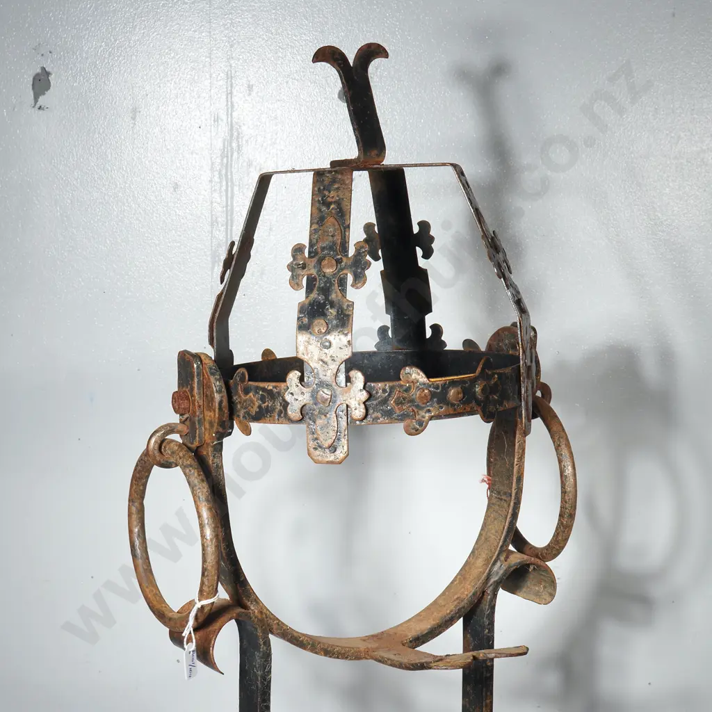Vintage Cast Iron Stand Possibly Used to Holder a Jardinere or Planter Image 1++