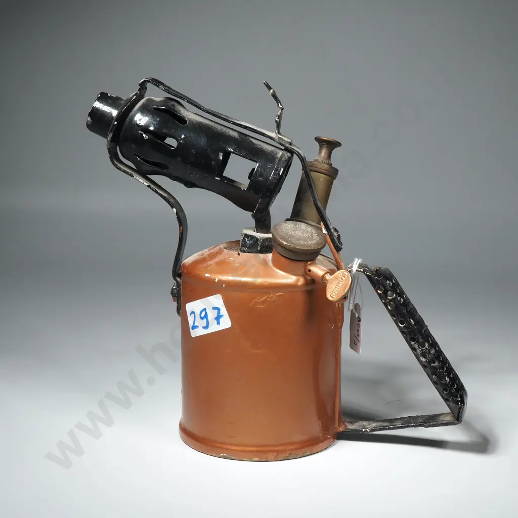 Vintage Primus Blowtorch w Copper Fuel Reserve  (Painted) & Steel Handle Image 1++