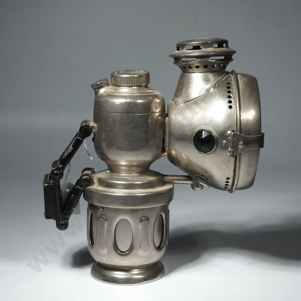 Vintage Powell & Hanmer Carbide Chieftain Lamp - An Acetylene Gas Bicycle Lamp Image 1++