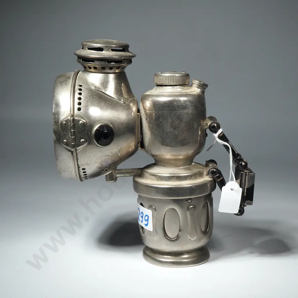 Vintage Powell & Hanmer Carbide Chieftain Lamp - An Acetylene Gas Bicycle Lamp Image 1++