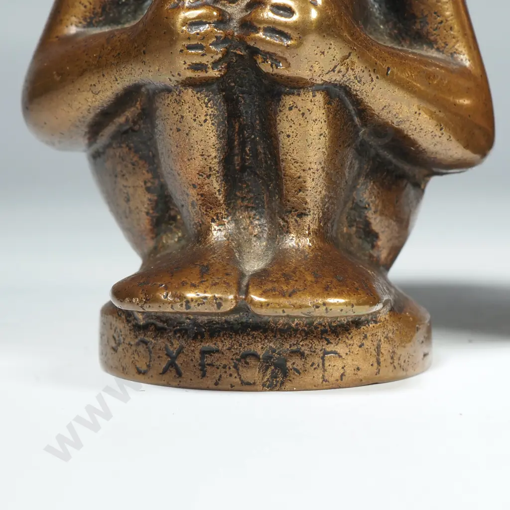 Pair of Small Brass Oxford Imps Image 1++