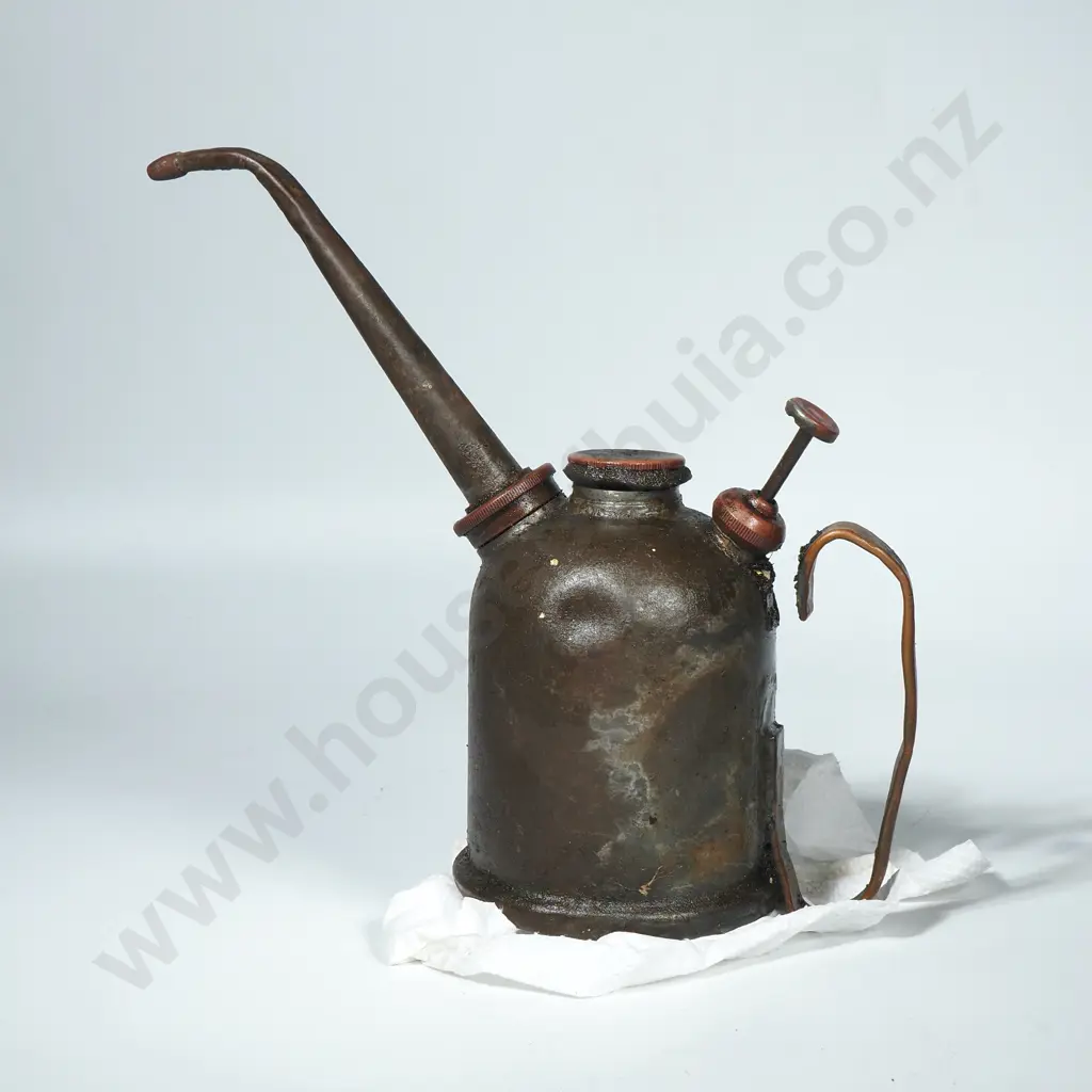 Vintage Copper  Oil Can Image 1++