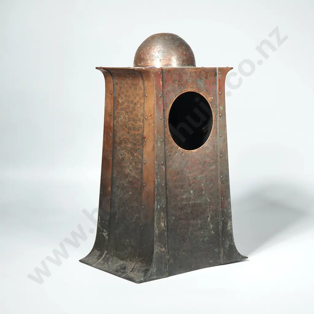 WMF Arts & Crafts Copper Mantel Clock Case Image 1++
