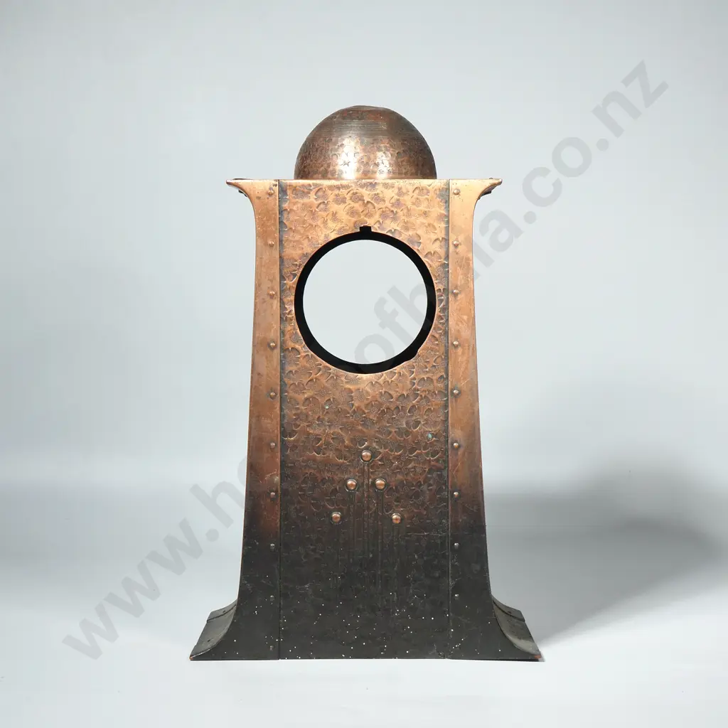 WMF Arts & Crafts Copper Mantel Clock Case Image 1++