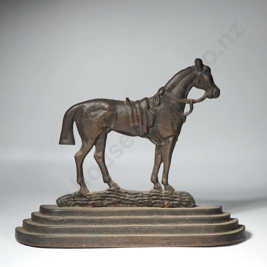 Cast Iron Door Stop in Form of a Horse Image 1++