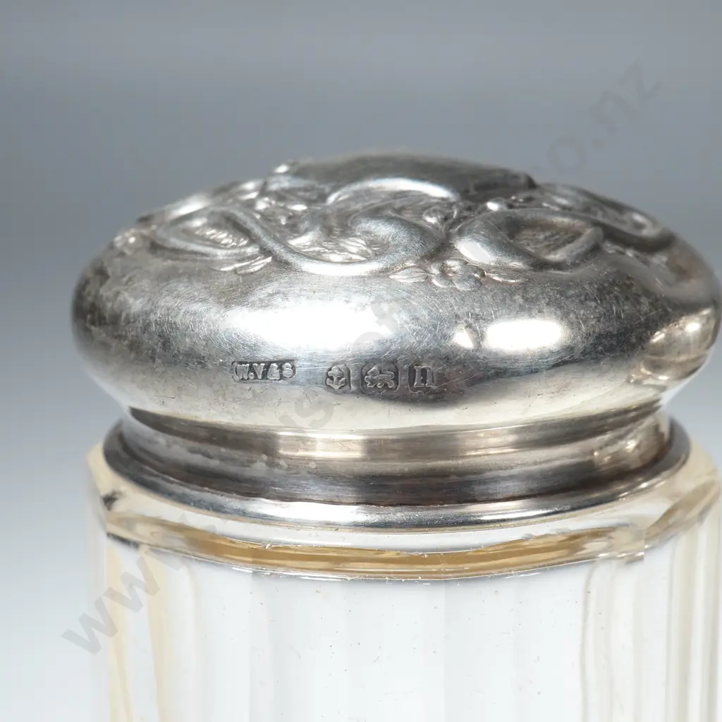 Sterling Silver Lidded Toilet Jars Image 1++